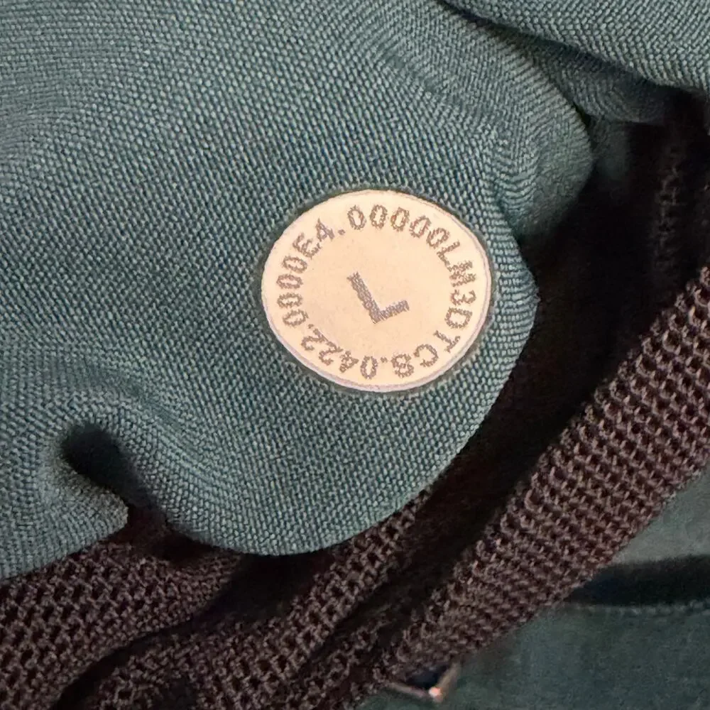 Lululemon Fleece Pullover Mens L Green Half Zip Relaxed Fit Pockets Soft Warm